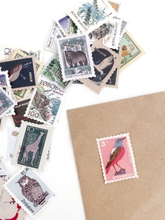 Kit de adesivos Selos - Animais Vintage - comprar online