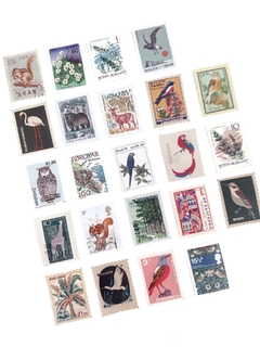 Kit de adesivos Selos - Animais Vintage na internet