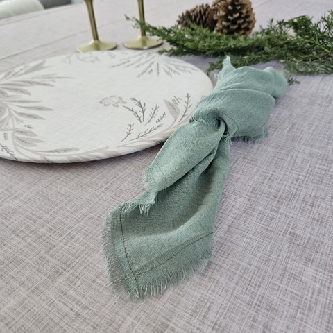 Servilletas gasa pack x 6 unidades verde tomillo