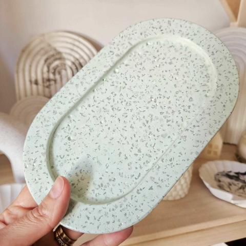 Bandeja terrazo piedra natural acqua