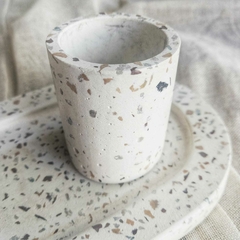 Vaso Terrazo Piedra Natural S