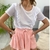 Remera con volados - comprar online