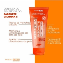 SABONETE FACIAL VITAMINA C ANTI IDADE E CLAREADOR DERMACHEM na internet