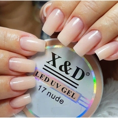 Gel para alongamento de unha LED UV GEL X&D 17 Nude - comprar online
