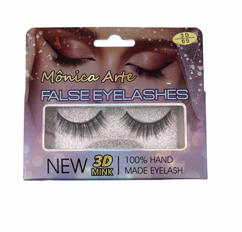 CÍLIOS POSTIÇOS 3D 69 MÔNICA ARTE