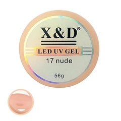 Gel para alongamento de unha LED UV GEL X&D 17 Nude