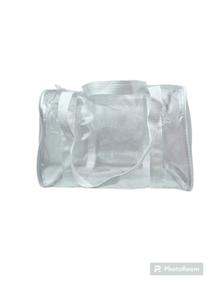 Bolsa / Mala para viagem transparente e BRANCA com alça