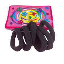 ELASTICO PARA CABELO PRETO MEIA FINA