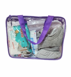 Necessaire MALOTE transparente e LILÁS 30x23 - loja online