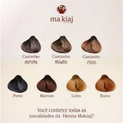 Kit henna para sobrancelha + pincel para sobrancelha + anel para mistura henna - comprar online