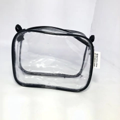 Kit com 2 MINI necessaire transparente 15X12 para viagem, maquiagem, esmalte, organizadora, multiuso