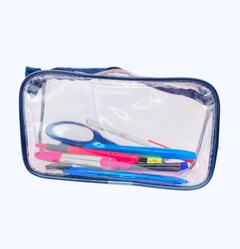 ESTOJO transparente AZUL MARINHO 21x11 - comprar online