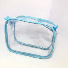 Kit com 2 MINI necessaire transparente 15X12 para viagem, maquiagem, esmalte, organizadora, multiuso na internet