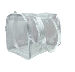 Bolsa / Mala para viagem transparente e BRANCA com alça na internet