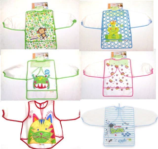 LOVE BABERO VINILICO IMPERMEABLE CON MANGAS PINTORCITO