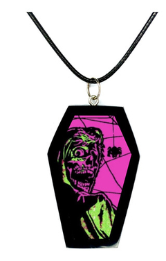 Lindo Colar Caixão Pop Arte Terror Horror Gothic