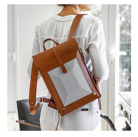 PRE ORDER MOCHILA MODELO 9.19 MINI SUELA Y ALUMINIO NATURAL