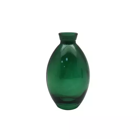 VASO DECORATIVO EM VIDRO VERDE