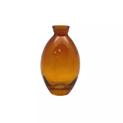 VASO DECORATIVO EM VIDRO AMBAR