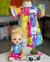Vestido fluflu gatinho + vestido de boneca
