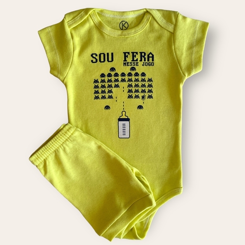 CONJUNTO BODY + BERMUDINHA - SOU FERA - KAPPES