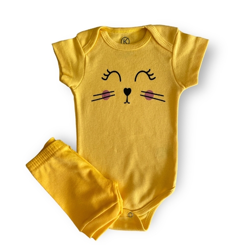 CONJUNTO BODY + BERMUDINHA - GATlNHA AM - KAPPES