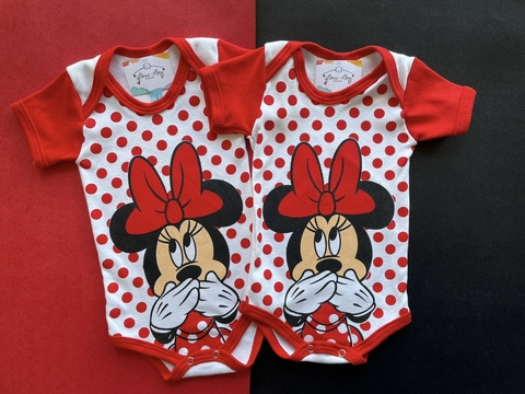 BODY TEMÁTICO MlNNlE - BOLINHA VERMELHA