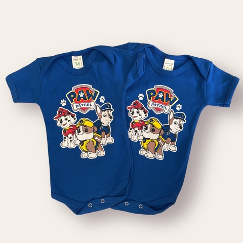 BODY TEMÁTICO PATRULHA CANINA AZUL