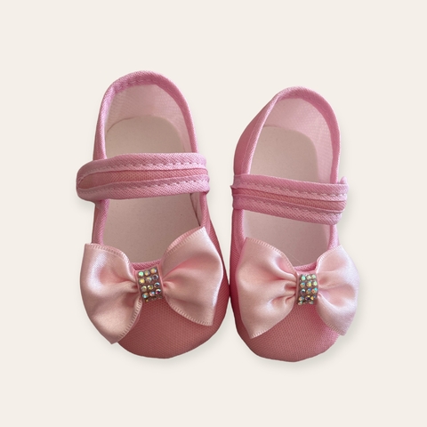 SAPATILHA COM LAÇO - ROSA FRAJOLA