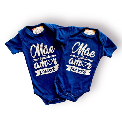 BODY TEMÁTICO MÃE - AZUL
