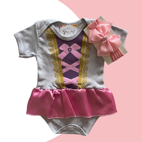 KIT BODY + LAÇO RAPUNZEL