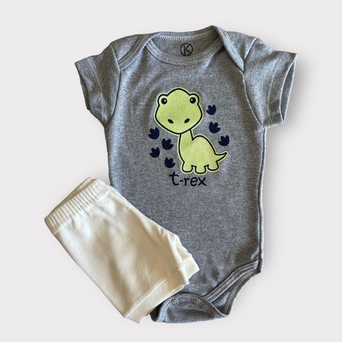 CONJUNTO BODY + BERMUDINHA - DINO MESCLA - KAPPES
