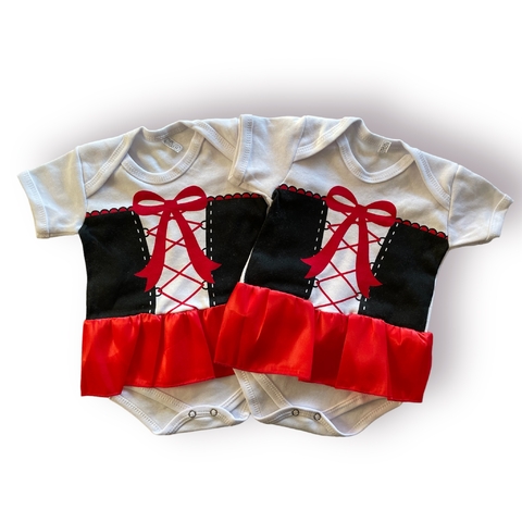 BODY TEMÁTICO CHAPEUZINHO VERMELHO - BR/VERM