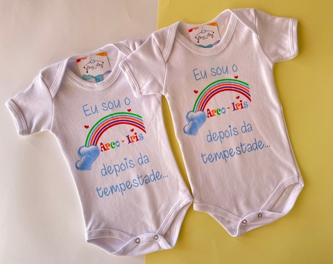 BODY PARA BEBÊ ARCO-ÍRIS DEPOIS DA TEMPESTADE