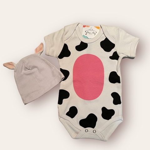 KIT BODY + TOUCA BEZERRO / VAQUINHA