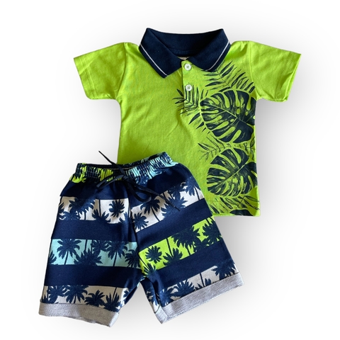 CONJUNTO MANGA CURTA GOLA POLO - VDL/FL - KAPPES