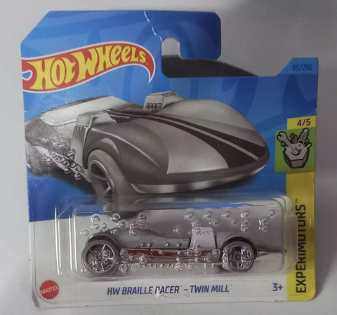 HOT WHEELS HW BRAILLE RACER TWIN MILL - PRATA