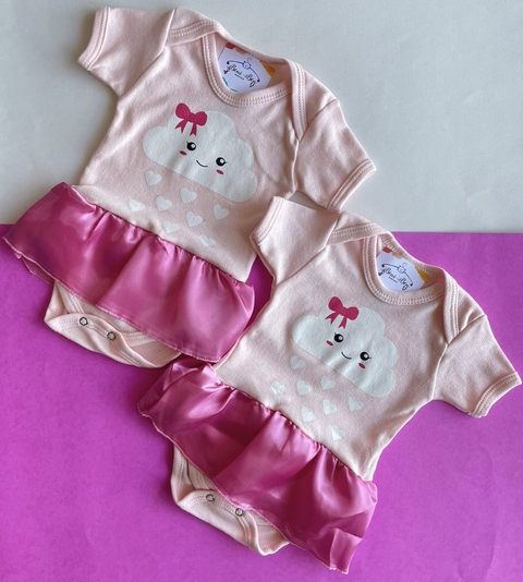 BODY TEMÁTICO - CHUVA DE AMOR - COM SAIA