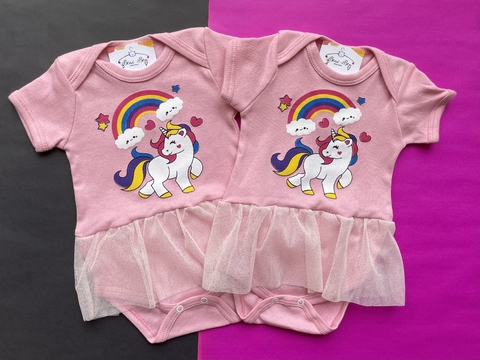 BODY TEMÁTICO UNICÓRNIO ROSA