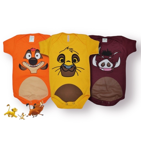 BODY TEMÁTICO SlMBA, TlMÃO E PUMBA