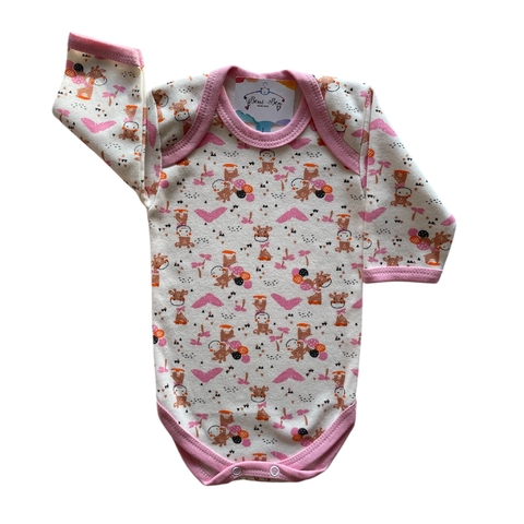 BODY MANGA LONGA ESTAMPADO - GIRAFINHAS - comprar online