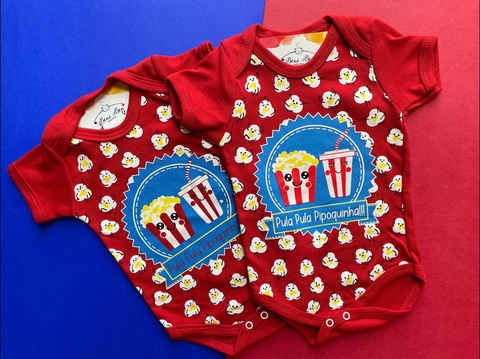 BODY TEMÁTICO PIPOQUINHA - VERMELHO