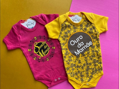BODY TEMÁTICO - SONHO E OURO DA MAMÃE S/ SAIA
