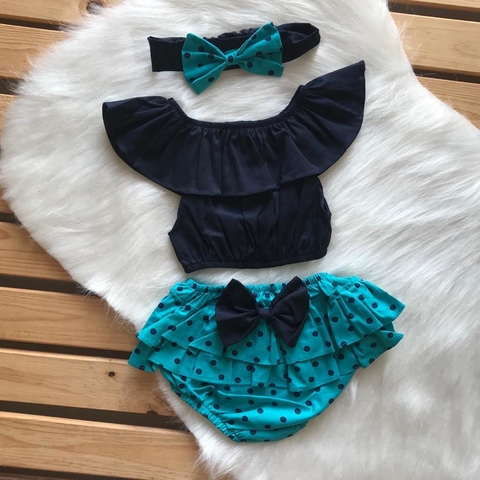 Romper Bolinha Azul - comprar online