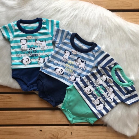 BODY CAMISETA CACHORRINHO KIKO BABY - 6331