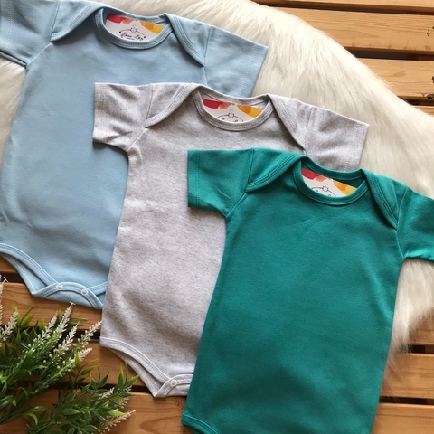 BODY INFANTIL MANGA CURTA LISO - MUB - 03501