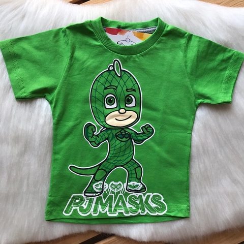 CAMISETA TEMÁTICA INFANTIL PJ MASKS - LAGARTIXO