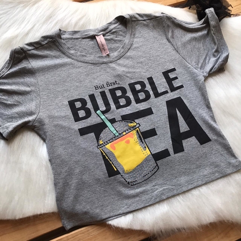 BLUSINHA CROPPED BUBBLE TEA