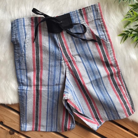 BERMUDA JEANS  MASCULINA JONH MUSTACHE LISTRADA