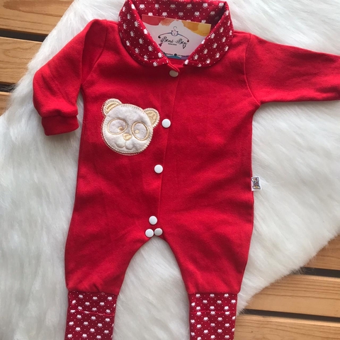 MACACÃO MANGA LONGA COM PÉS REVERSÍVEIS - PRÍNCIPE